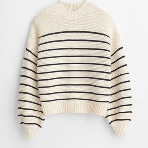 Alex Mill Cream and Black Striped Sweater